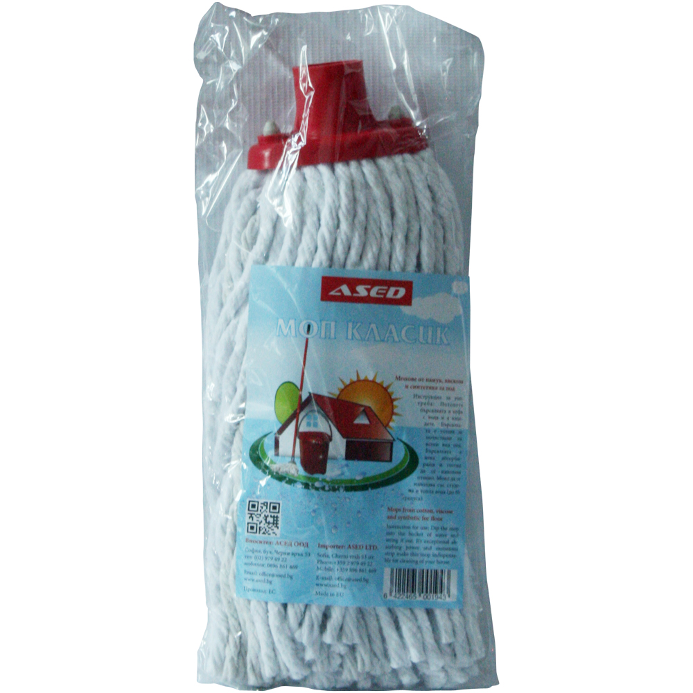 Mop bumbac cu mâner 160 g ASED